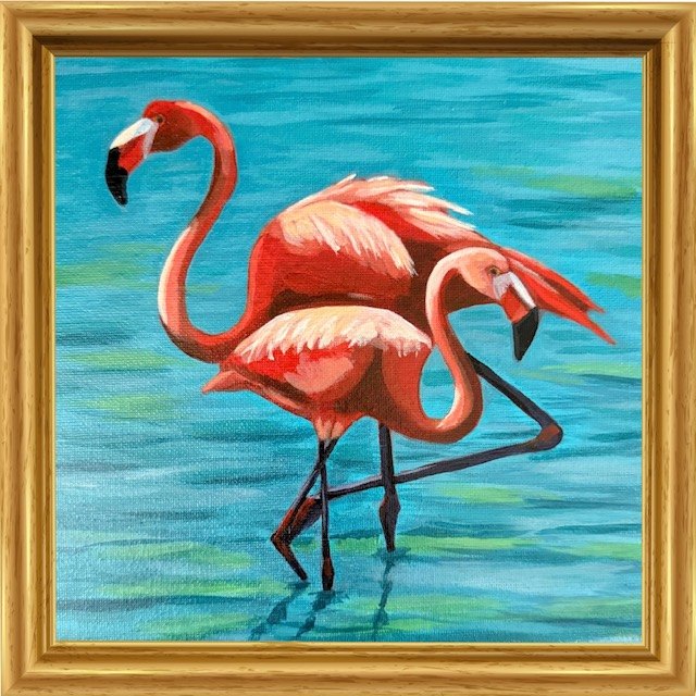 Flamingo Duo